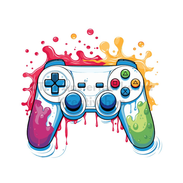 DTF Transfermerke - Spillkontroll hvit