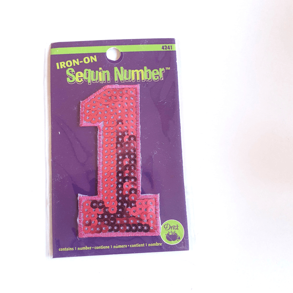 Strykemerke - Nr 1. 42 x 82 mm - Rød