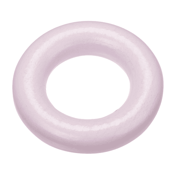 Trefigur - lysrosa ring 2 stk