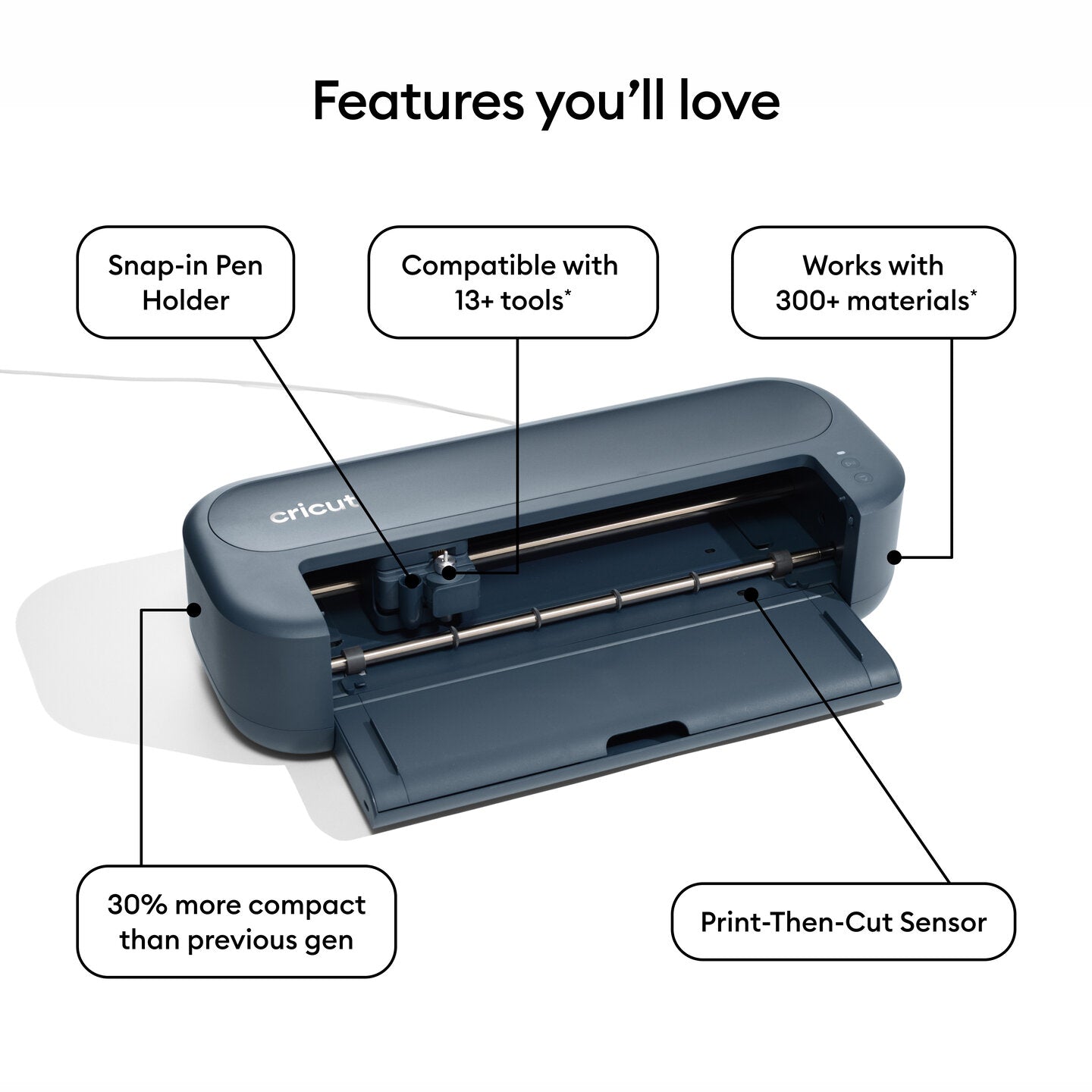 NYHET! Cricut Maker 5 Essentials bundle - slate blue