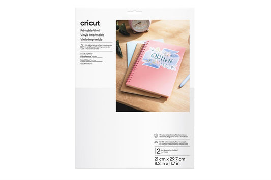Cricut Printable vinyl hvit 12 pk A4