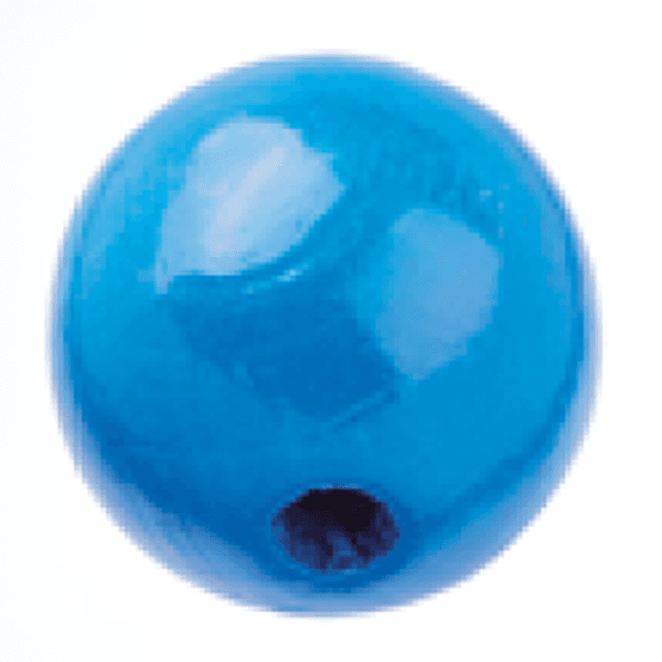 Linse 10 mm treperle blå 15 pk